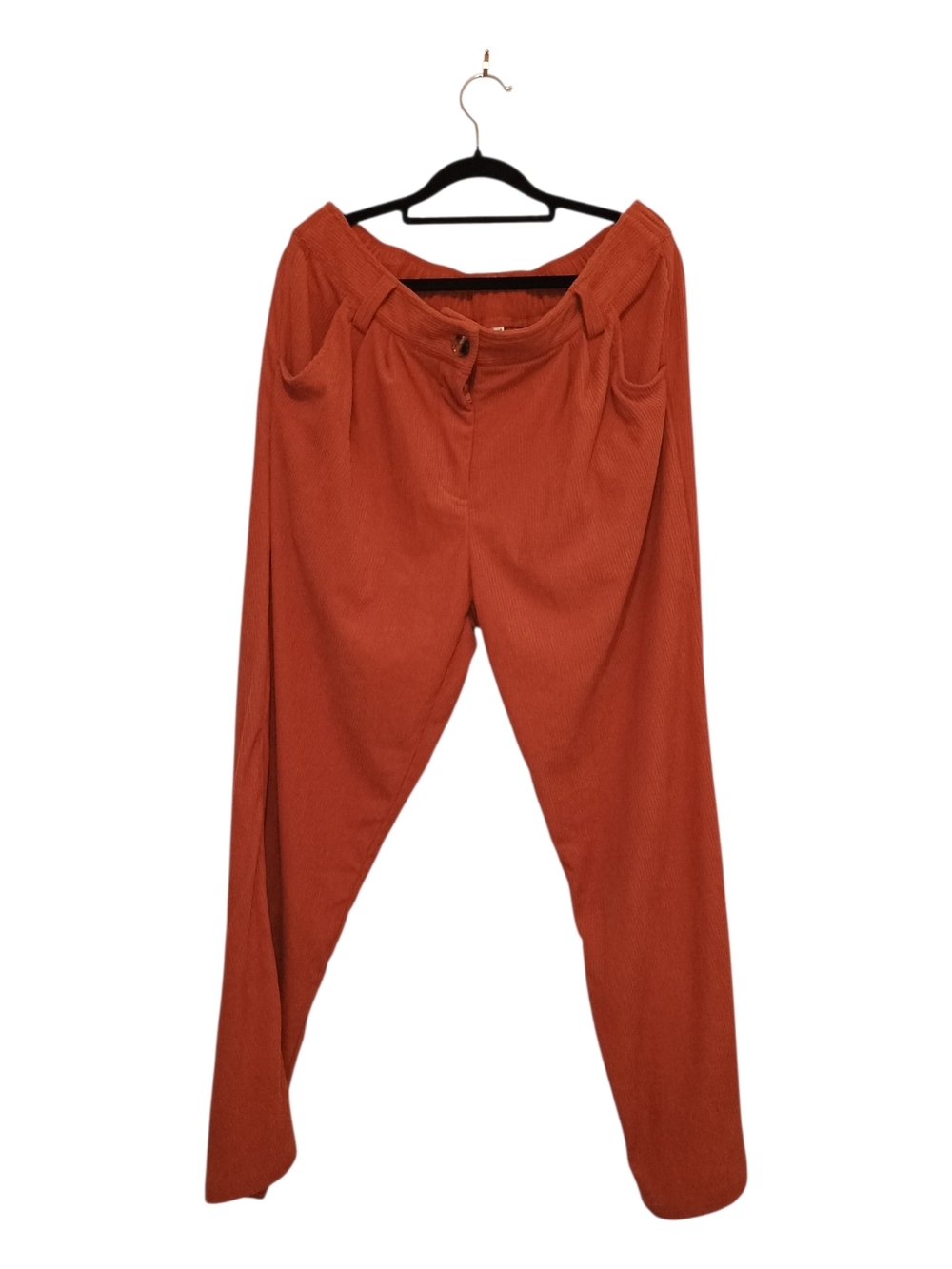 Halara Corduroys Rust Orange High-Waist Trousers